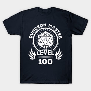 Level 100 Dungeon Master RPG Gamer Gift T-Shirt